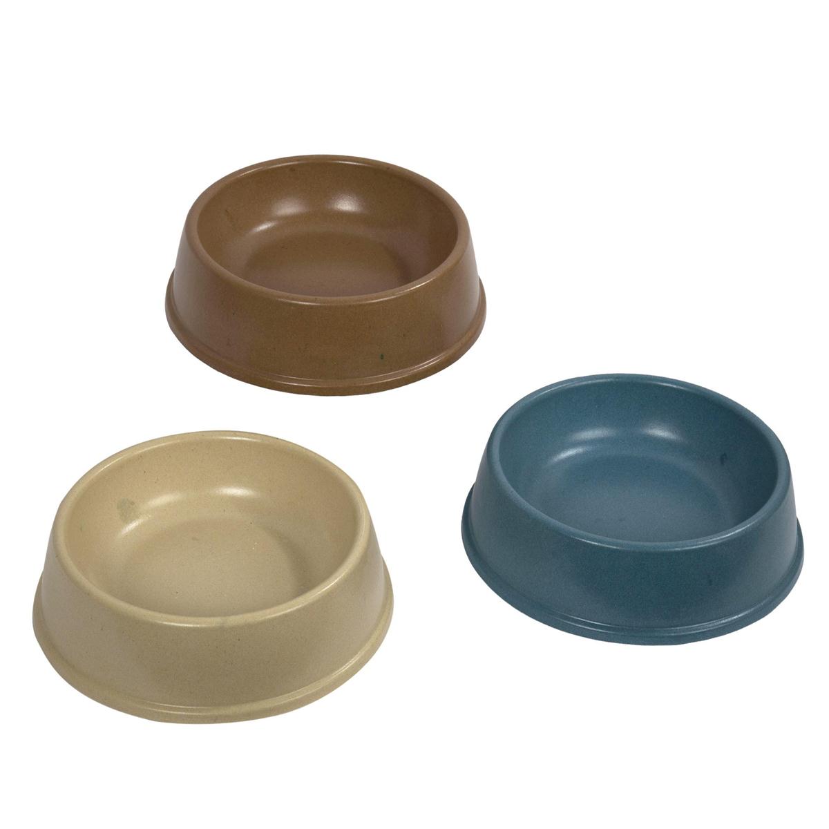 Paws 26oz Bamboo Fiber Pet Bowl, 8.5"Dia.x2.75"H, 3/c,