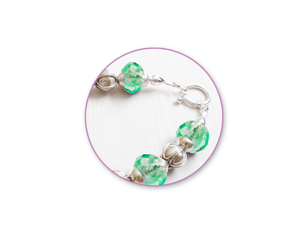 Jewelry Findings: 9mm Ring Clasp x8 w/Spring B) Silver