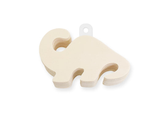 Wood Craft: 8cm Wood Shapes x12 I) Dinosaur