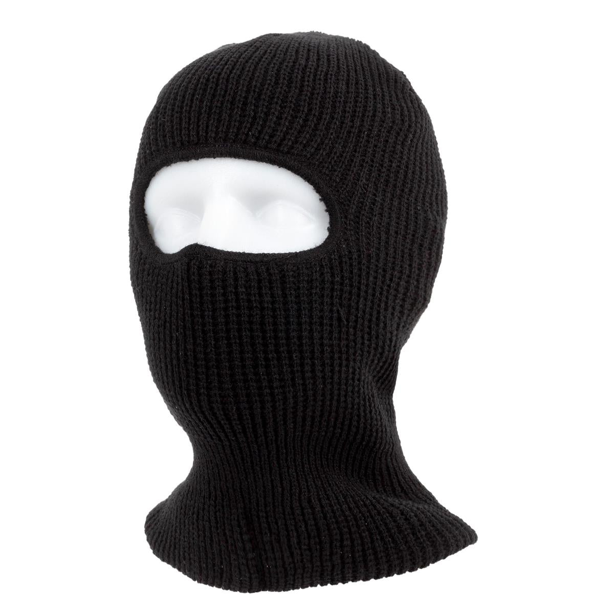 Nordic T. Adult Knitted Black Balaclavas, One Size, cht
