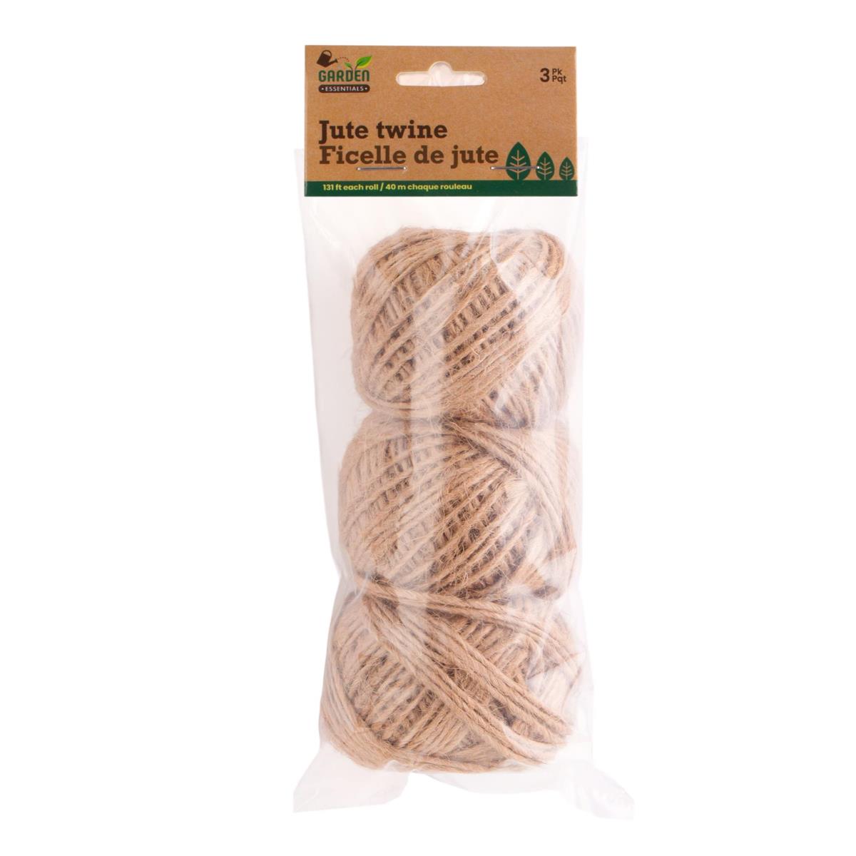 Garden E. 3pk Jute Twine Balls, 40M Long Each, pbh