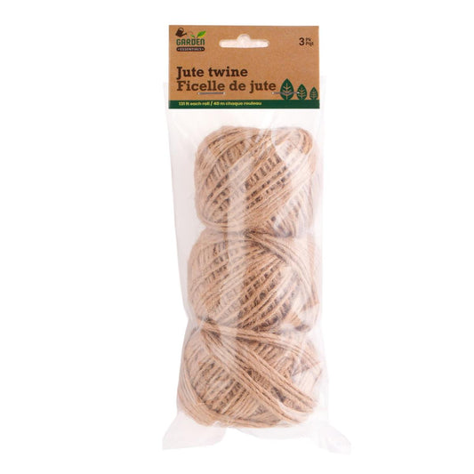 Garden E. 3pk Jute Twine Balls, 40M Long Each, pbh