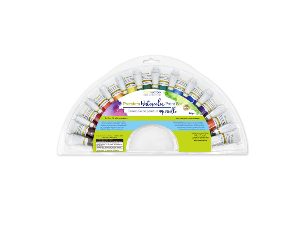 Color Factory: 288ml Premium Watercolor Paint Set 24x12ml Tubes