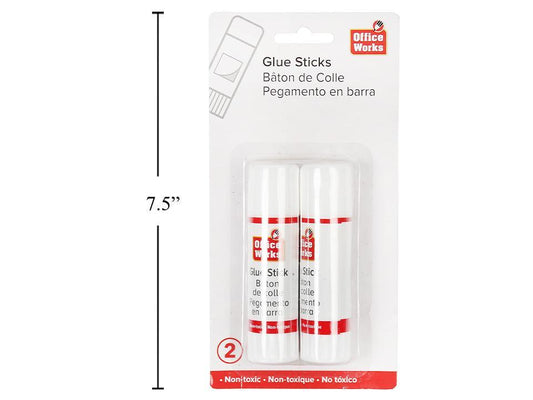 O.WKs. 2-pc 21g Glue Stick, b/c