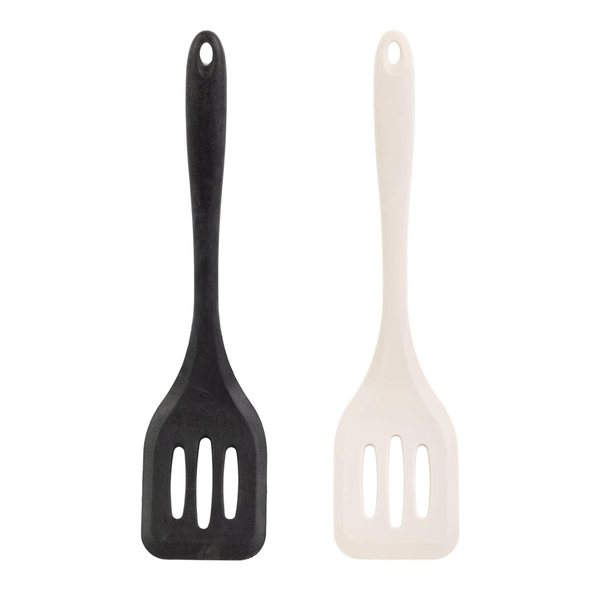 L.Gourmet, 11.5"L Silicone Slotted Turner, 3 col., tag (HZ)