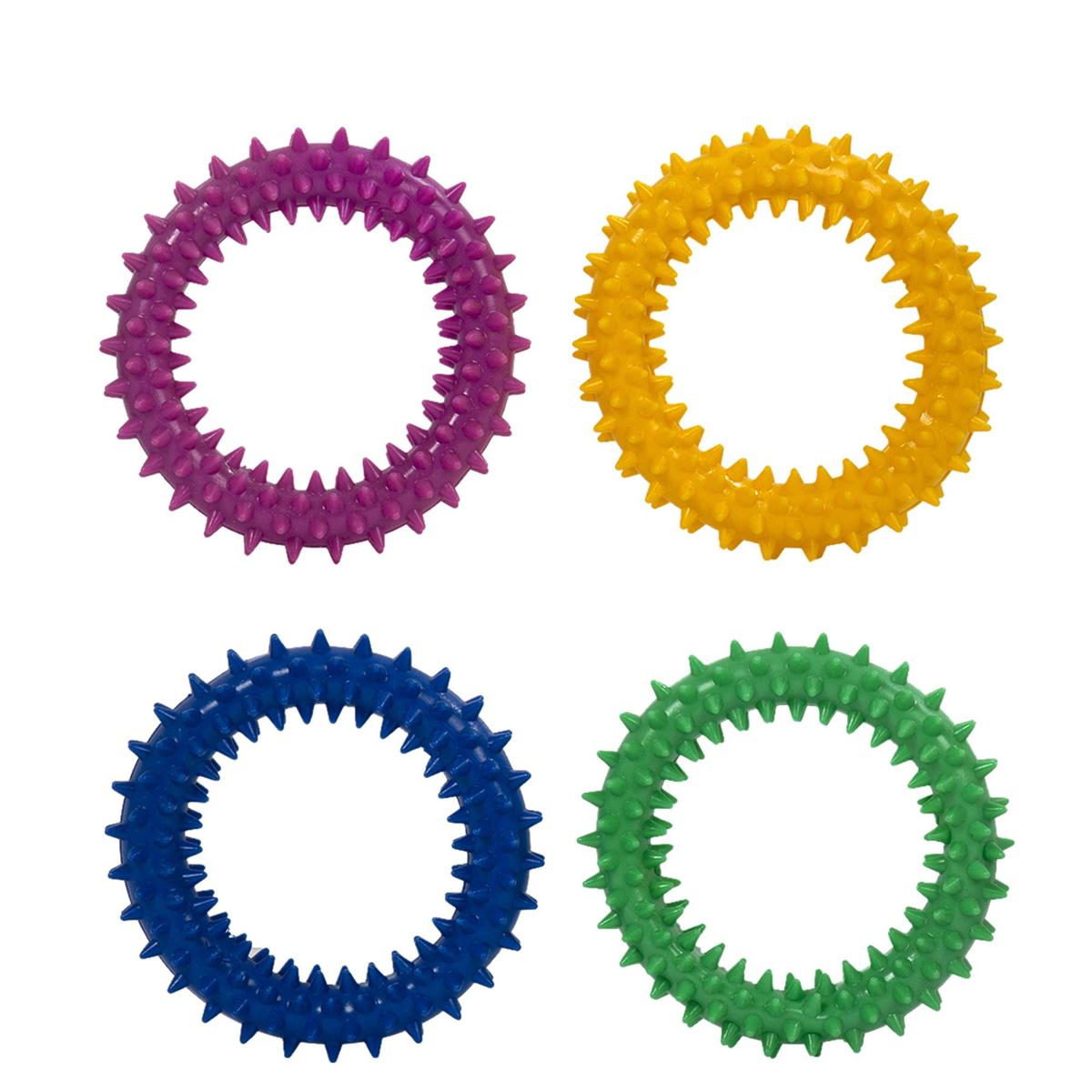 Paws,  Pvc Pet Teeth Cleaner, 9cm Dia., 4 col., header card