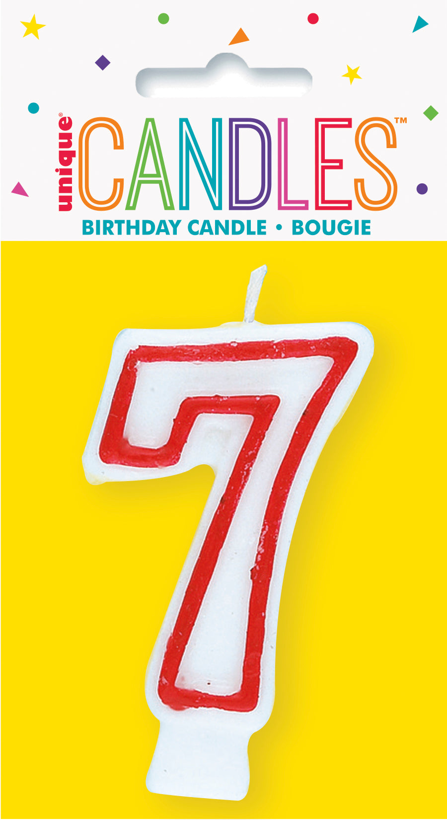 Number 7 Deluxe Birthday Candle