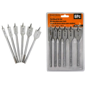 Flat Wood Bit Set 6Pc