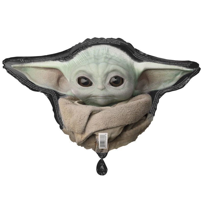 Mandalorian The Child Shaped Foil Balloon 27"  Packaged