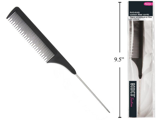 Bodico, Anti Static Carbon Fiber Comb/Pick, 23.5x3cm, OPP bag
