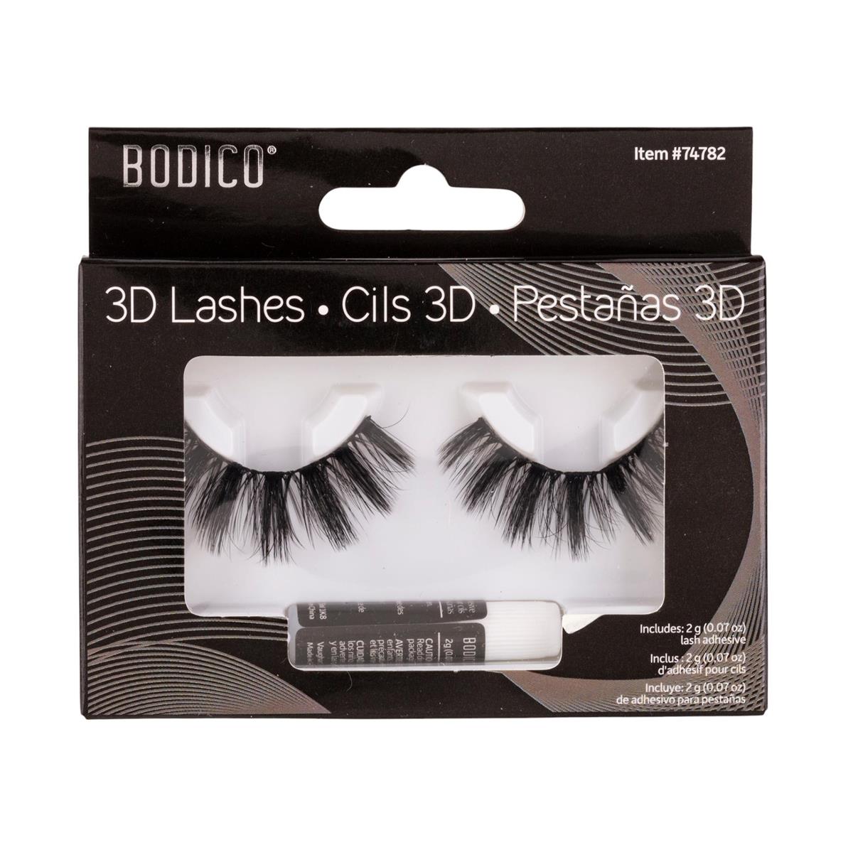 3D Dancer Eyelashes with adhesive, col box