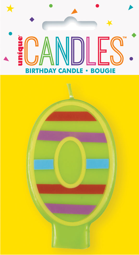 Number 0 Birthday Cake Candle for Party Decoration