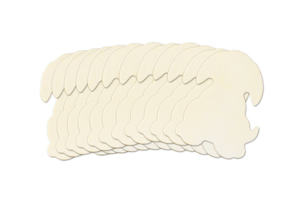 Wood Craft: 8cm Wood Shapes x12 M) Dog