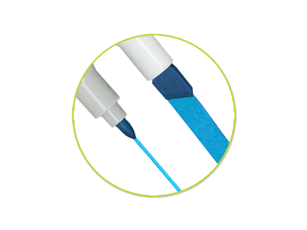 Color Factory: Water-Based Twin Markers Fine+Broad Tips 6pk A) Brights