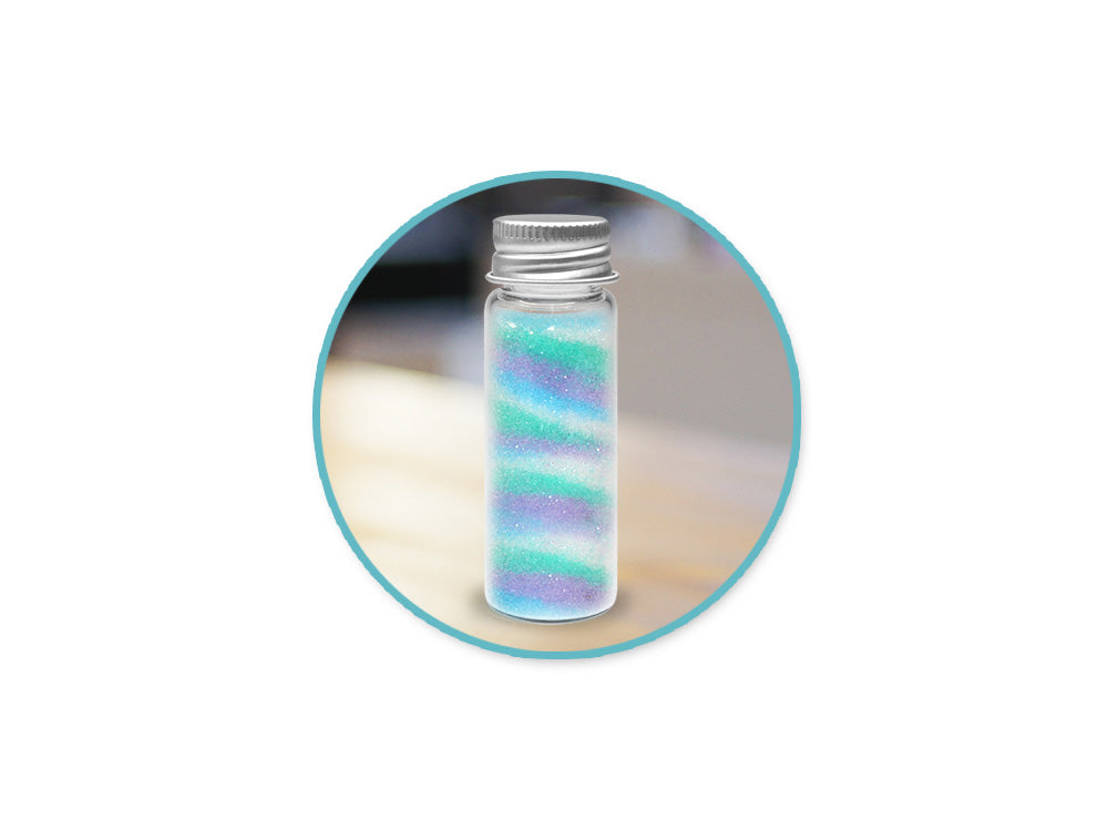 Glass Bottles: 22x65mm (17ml) Mini Containers w/Matte Aluminum Cap x4