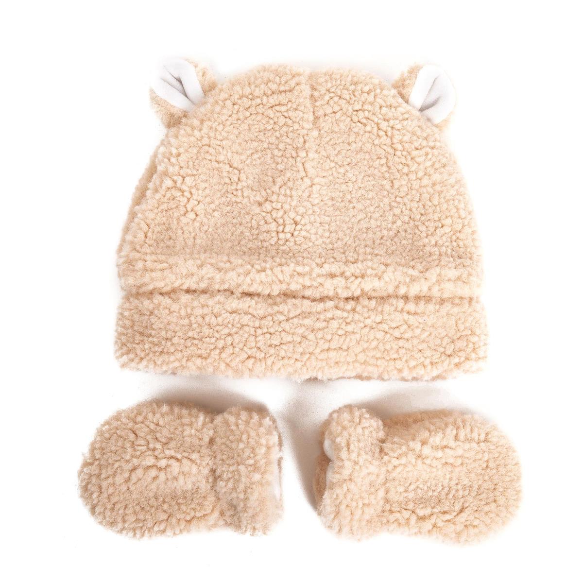 Nordic T. Baby Bear Set, Hat & Mittens, hang tag