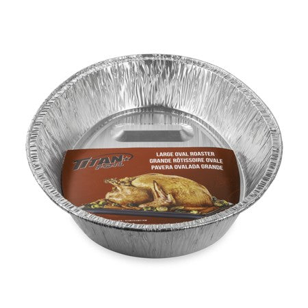 TITAN FOIL LARGE ALUMINIUM OVAL ROASTER