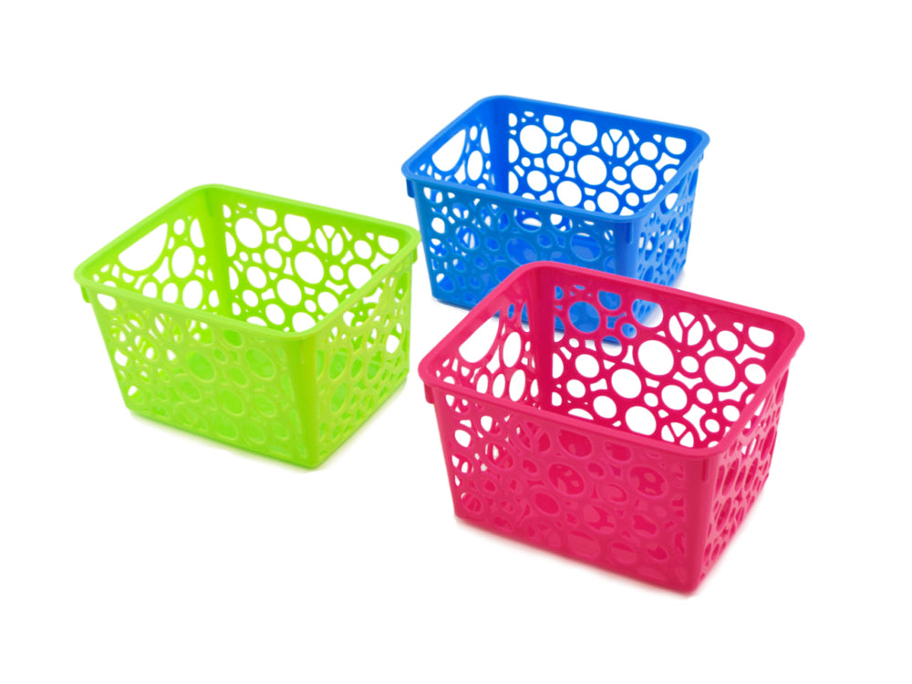 Craft Storage: 4.6"x5.7"x3.3" Utility Basket Rect Asst 3-Col