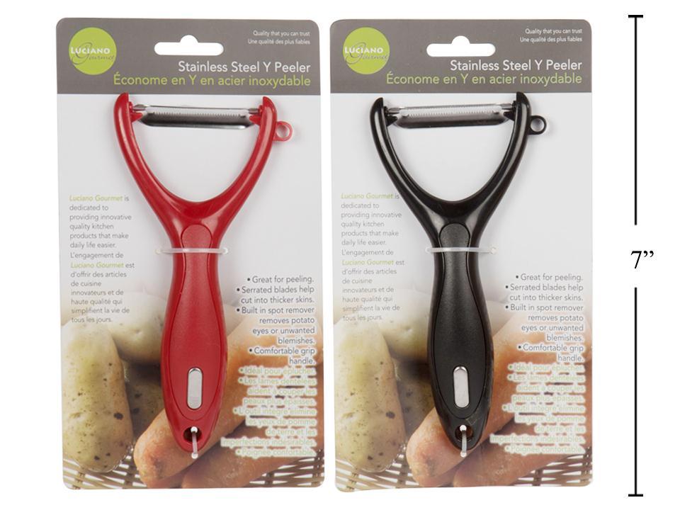 L.Gourmet Y Shaped Peeler, 6.5" x 3.25", S.S. Blade, t.o.c. (CP)