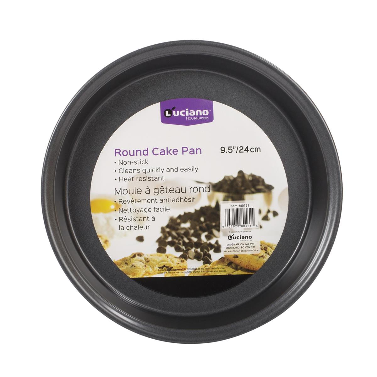 Luciano Non-stick 9.5" Round  Cake Pan, 9.5x1.5" (A310625)