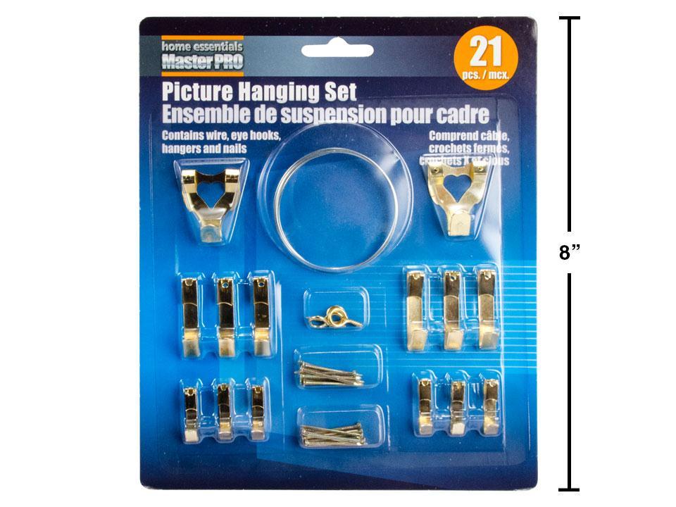H.E. Master Pro, 21-pc Picture Hanging Set, b/c