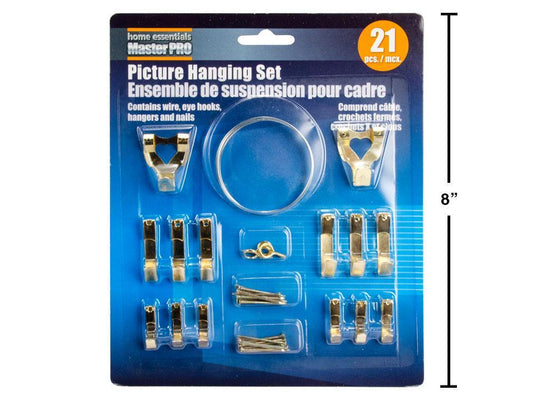 H.E. Master Pro, 21-pc Picture Hanging Set, b/c