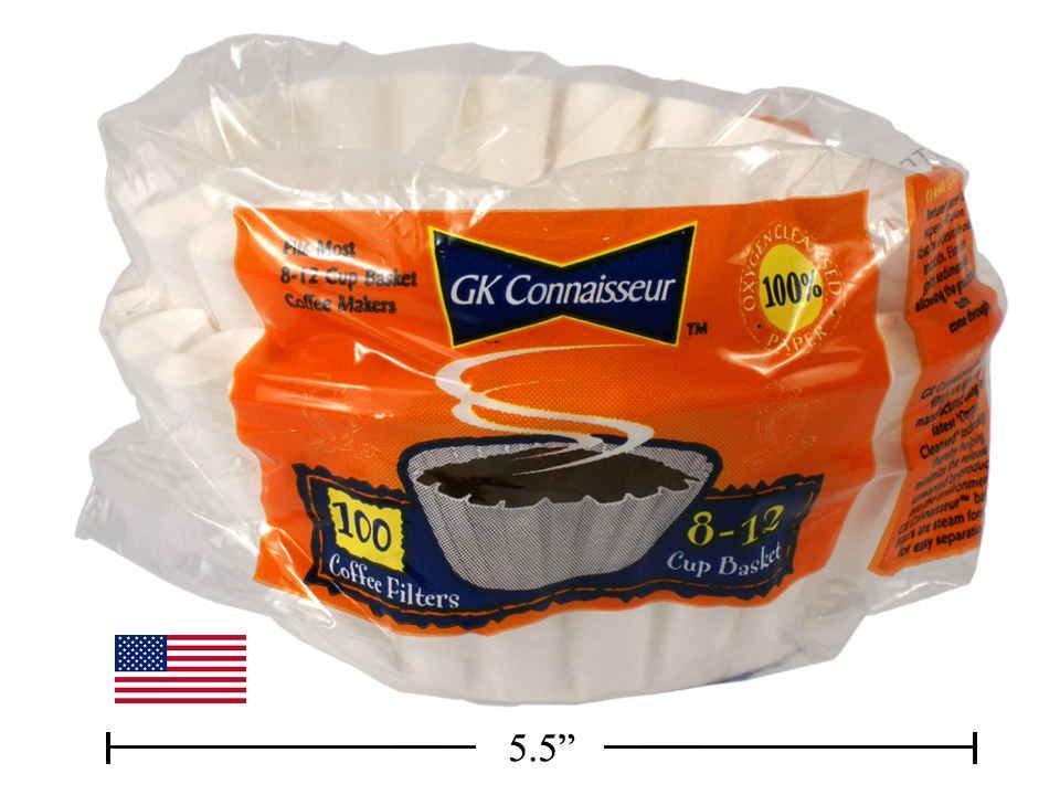 100-pc 8" Basket Coffee Filter, polybag (#80610)