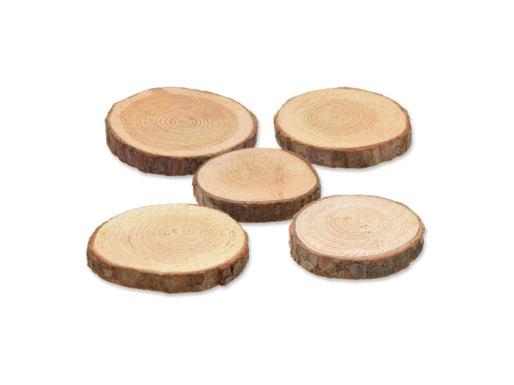 Craftwood: 3cm-5cm 40g Natural Pine Slices 0.7cm(T)