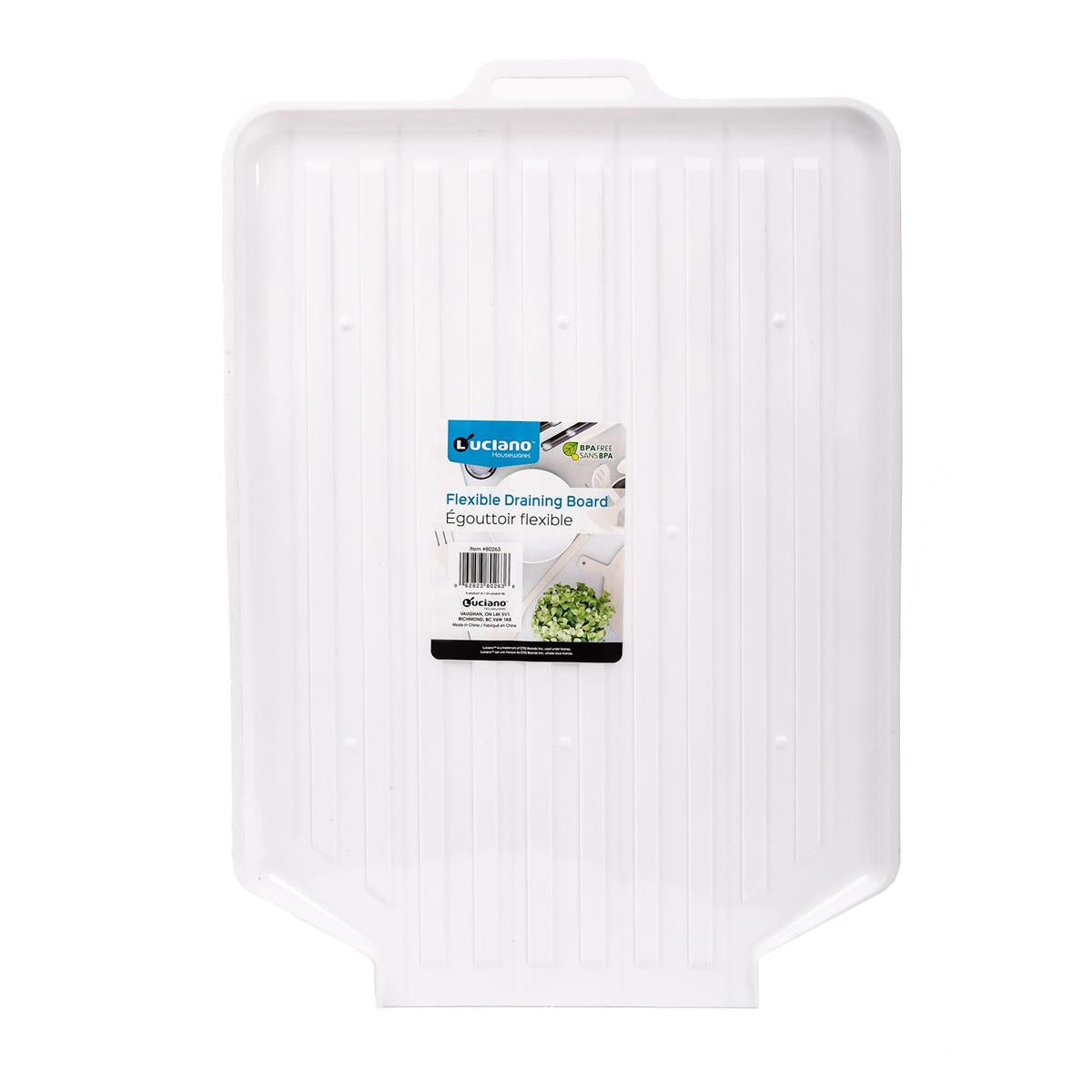 Luciano 19.5"x13.5" Flex Dish Rack, White Colour