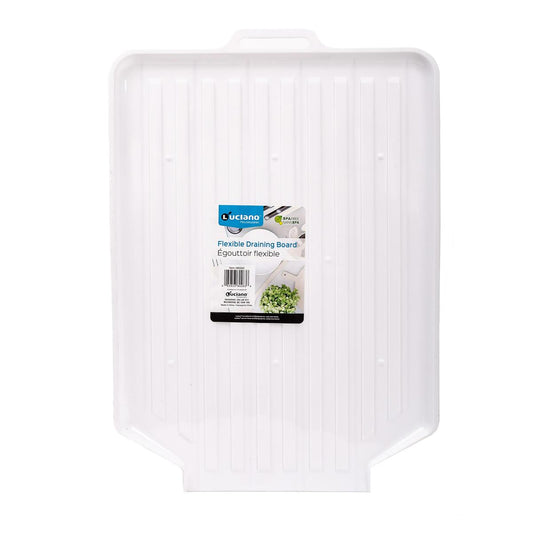 Luciano 19.5"x13.5" Flex Dish Rack, White Colour