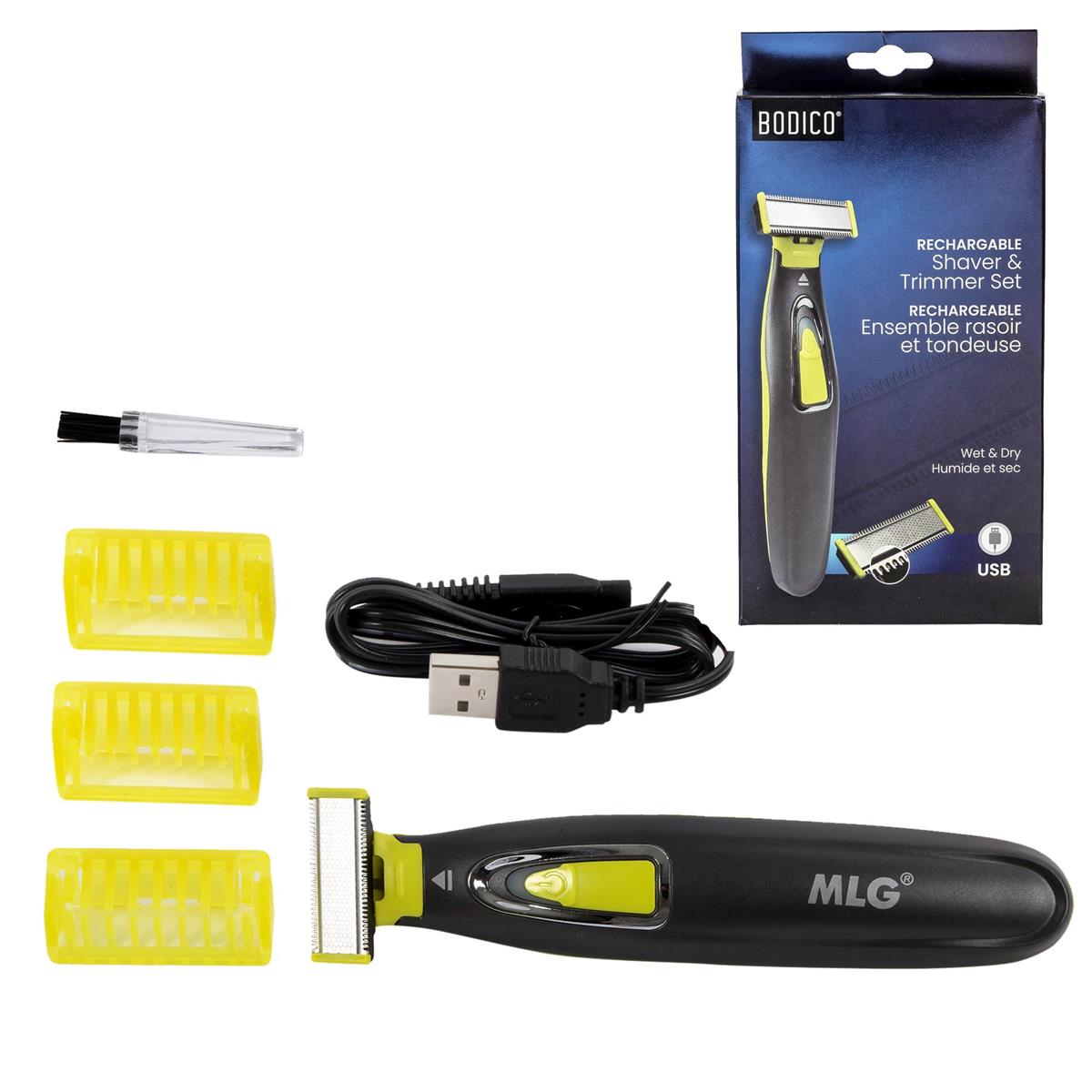 Bodico, Men USB Shaver & Trimmer 20*20*13cm, color box