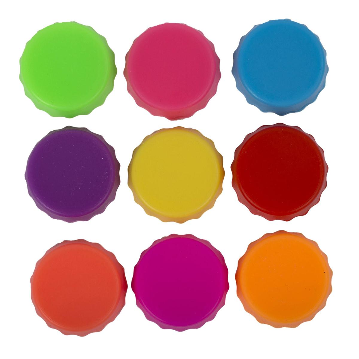 Luciano 9-pc Reusable Bottle Caps, b/c