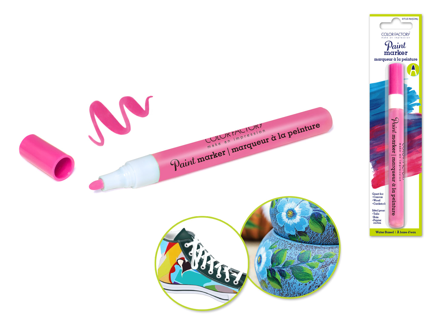 Color Factory: Water Based Paint Marker B) Pink