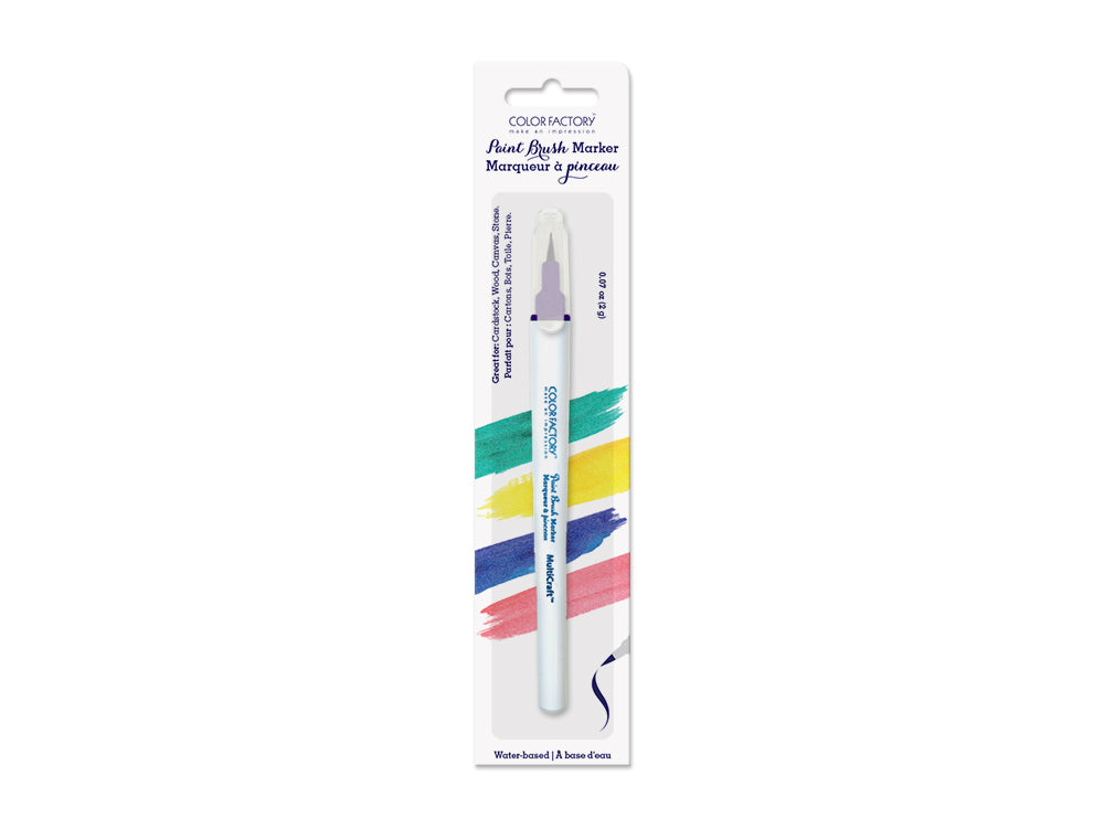 Color Factory: Water Based Paint Brush Marker 1.8g G) Purple