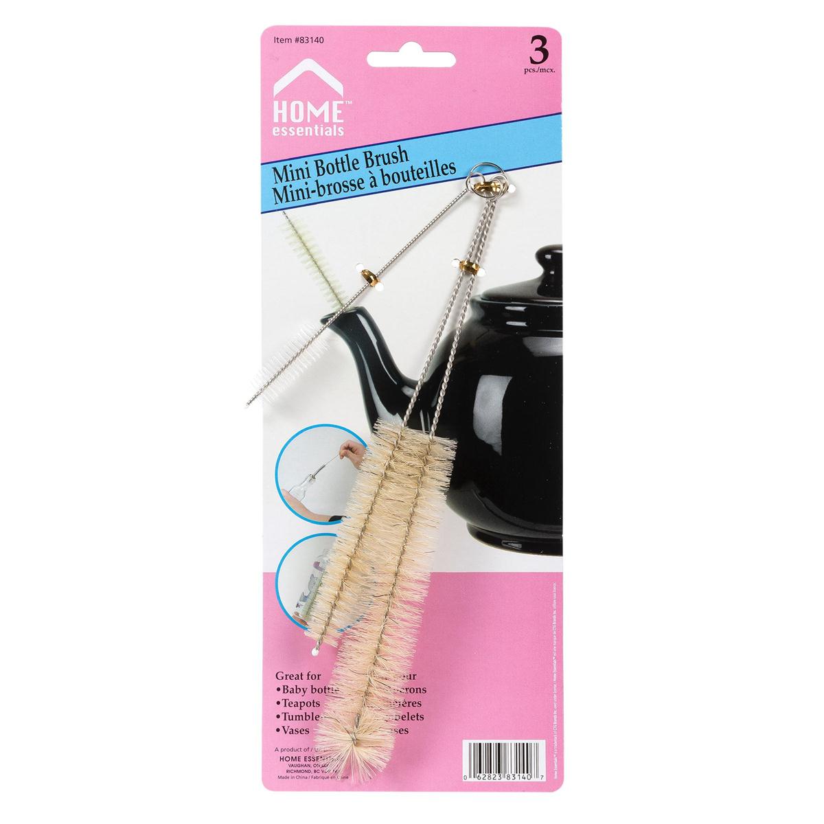 H.E.  3-pc Mini Bottle Brushes, t.o.c.