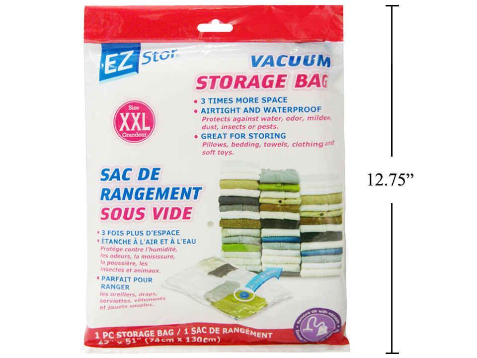 EZ-Stor Vac. Storage Bag, Size XXL  29" x 51", printed opp bag