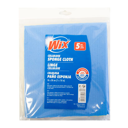5PK CELLULOSE SPONGE CLOTH :18*20cm 5pcs/pack pp