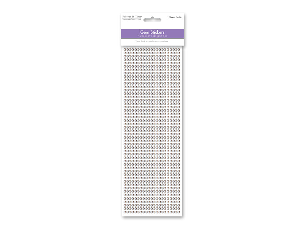 Paper Craft Sticker: 4mm Gem Lines 1029pc Value-Pack B) Crystal