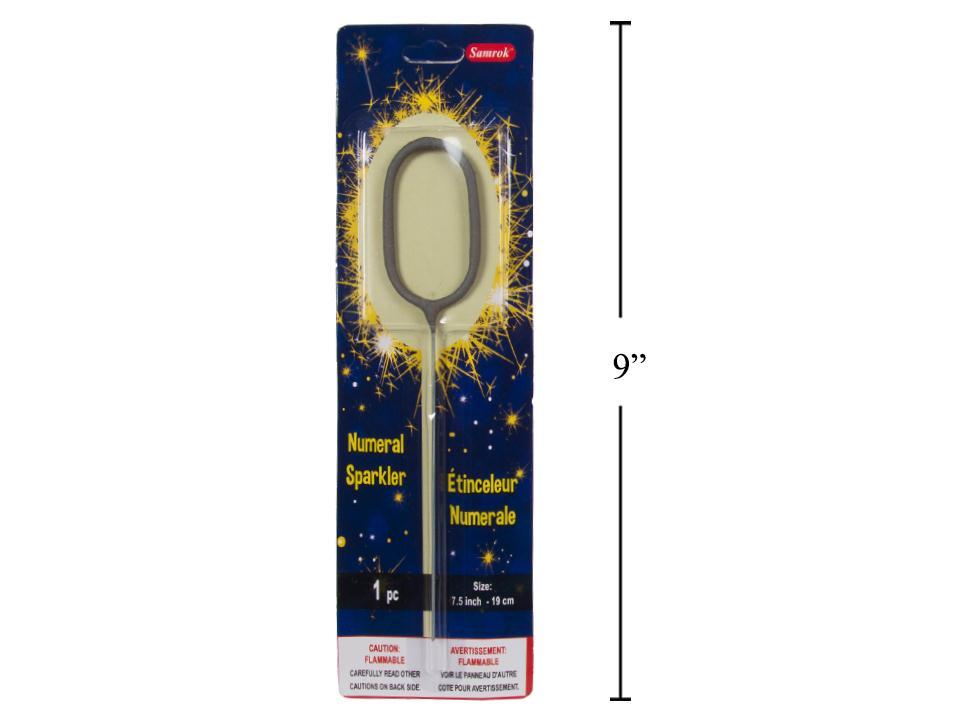 Number 0 Sparkler