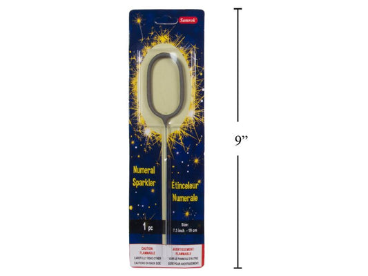 Number 0 Sparkler