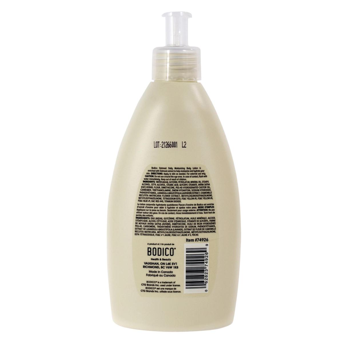 Bodico, 354ml Oatmeal Lotion, label , Made in Canada