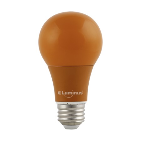LUMINUS LED A19 AMBER LIGHT BULB 1/PK