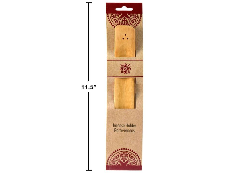 Bamboo Wood Incense Holder, printed card wrap