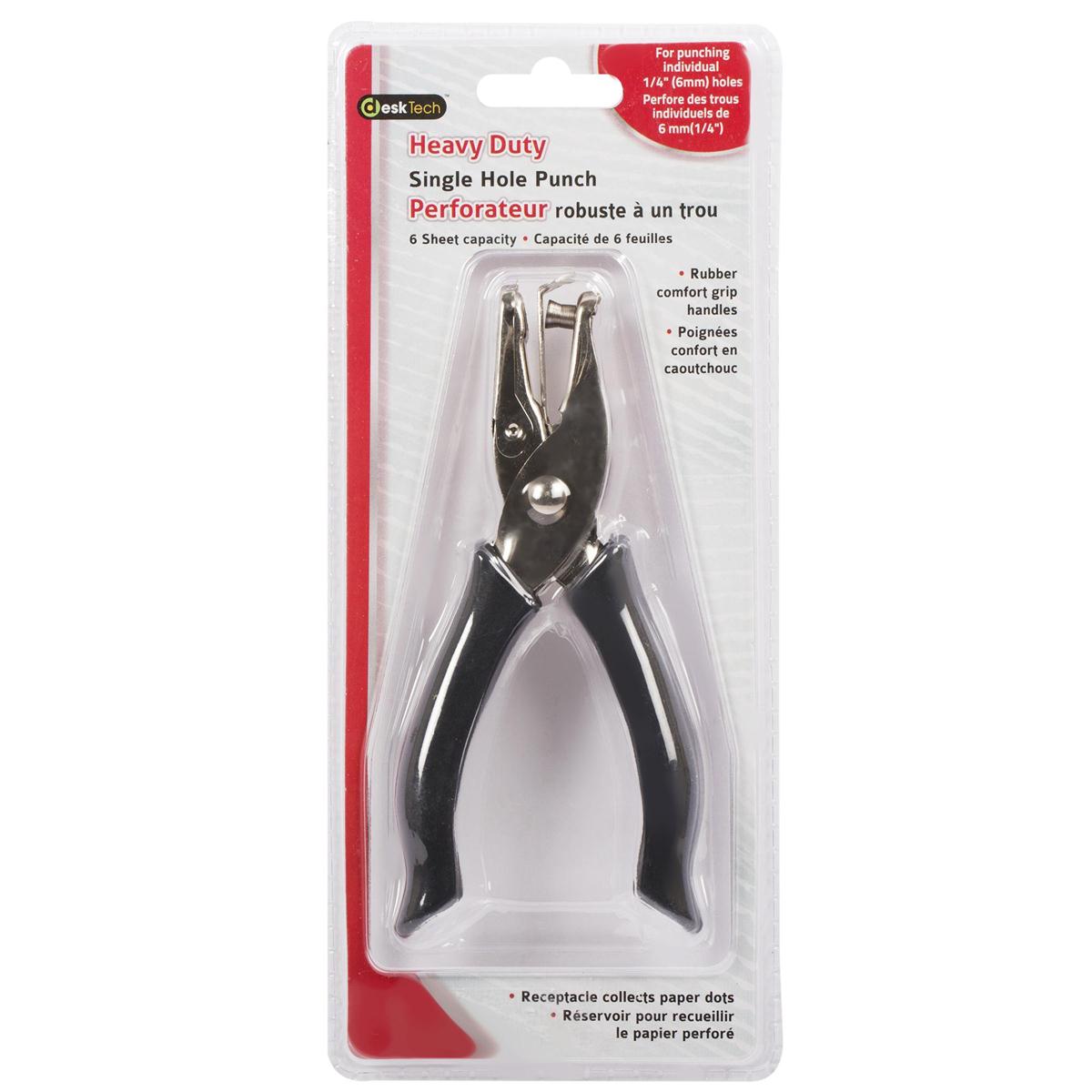 Desk Tech, HD Single Hole Punch clamshell