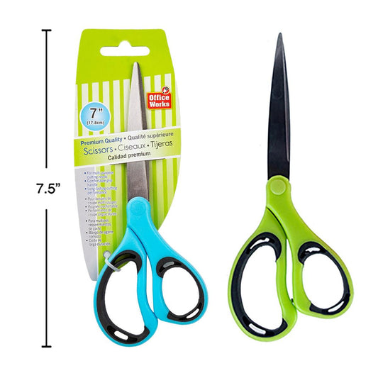 O.Wks. 7" Premium Quality Scissors, 2 col., toc
