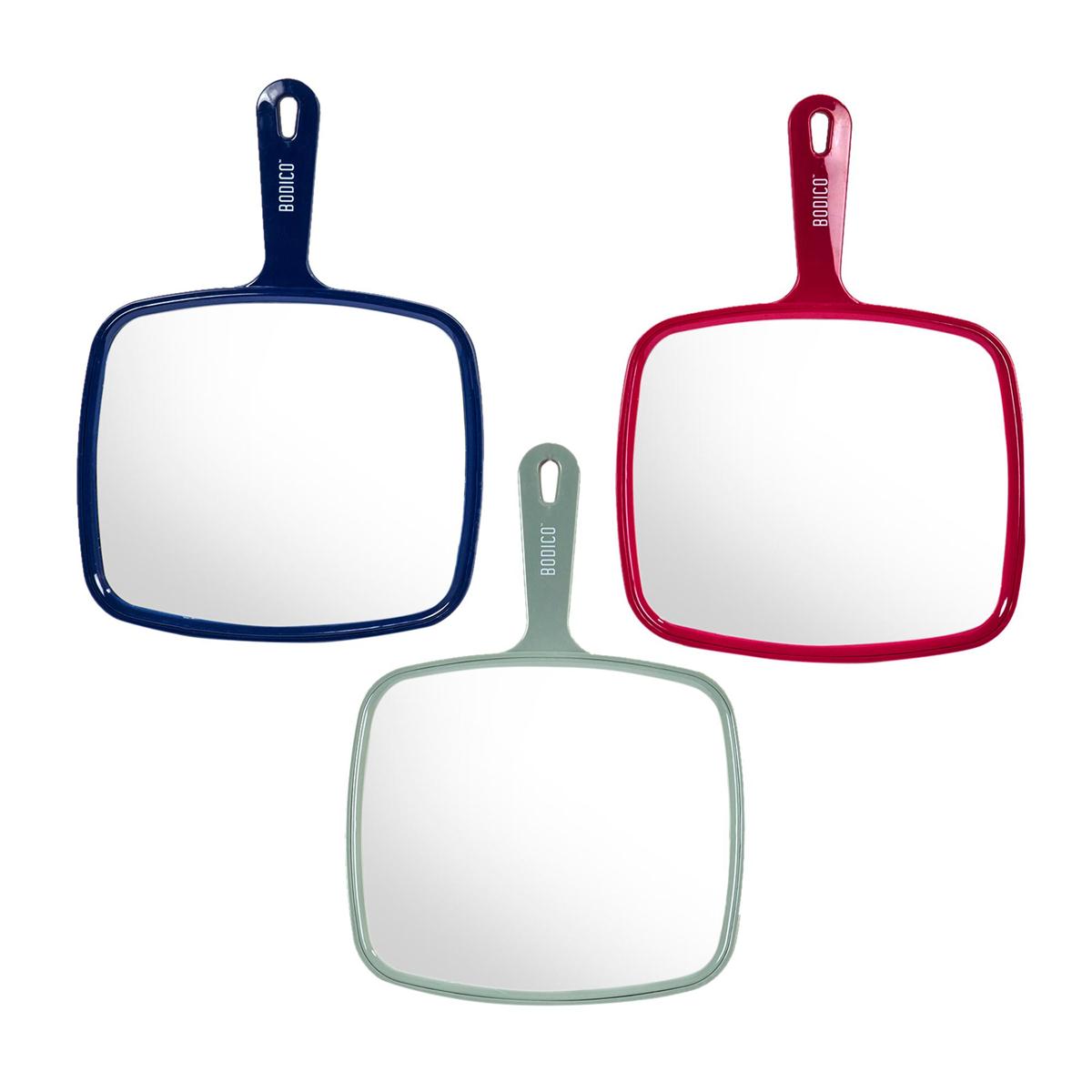 Bodico Grooming Mirror, 3 col.,  w/sleeve card in bubble wrap