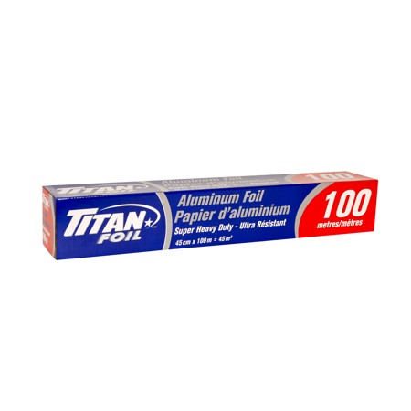 TITAN ALUMINIUM FOIL ROLL 45 CM X 100 M
