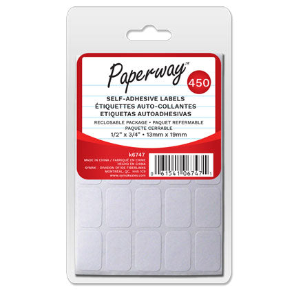 450 SELF-ADHESIVE LABELS 13mm x 19mm