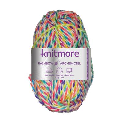 RAINBOW KNITTING YARN-FLASHY 200G/174yrds