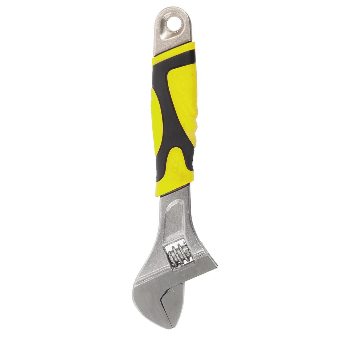 H.E. Master Pro 8" Adj. Wrench Yellow&Black handle, double blister